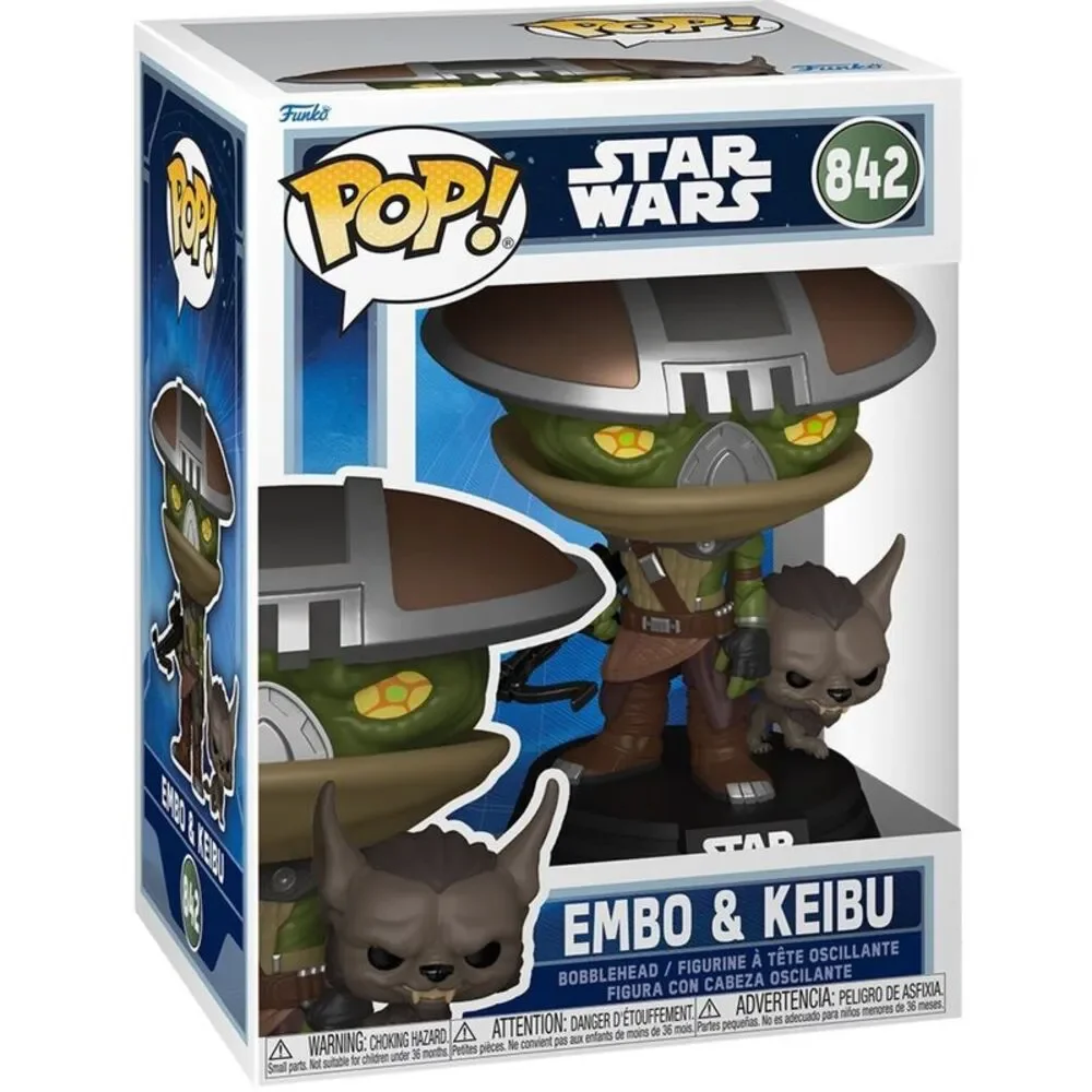 Funko POP! & Buddy: Star Wars: Mandalorian & Grogu - Embo & Keibu  COLLECTIBLES - Picture 2 of 3